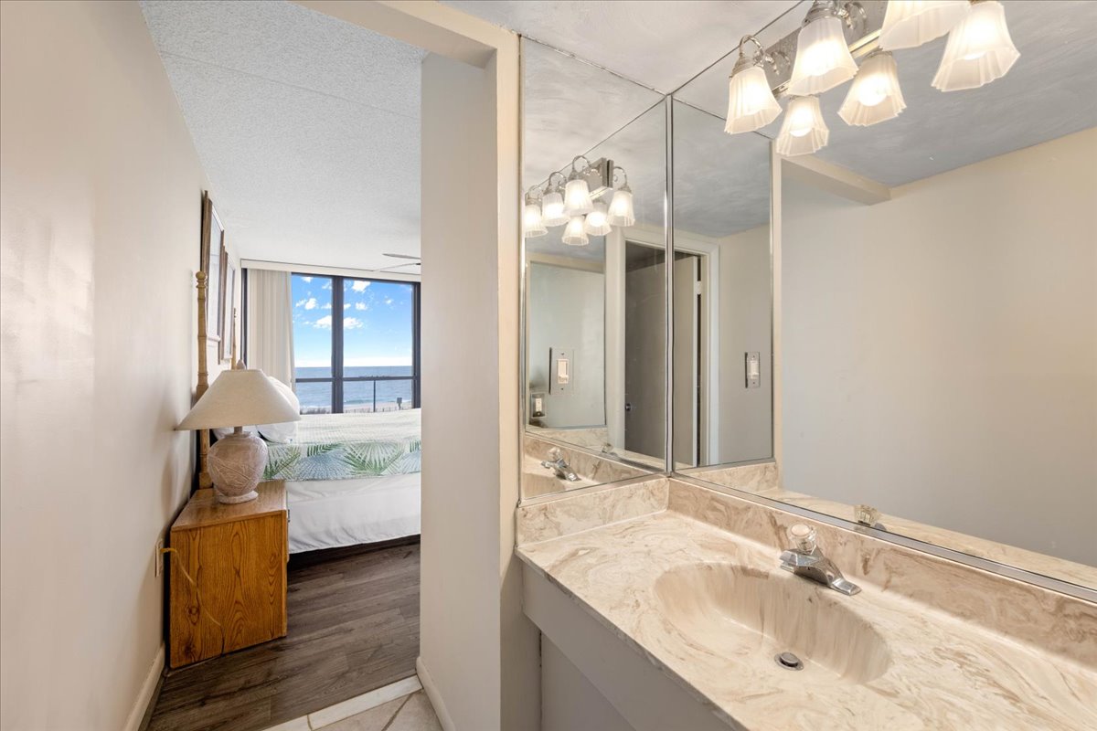 The Spacious Primary Bath is the Perfect Space to Freshen Up.