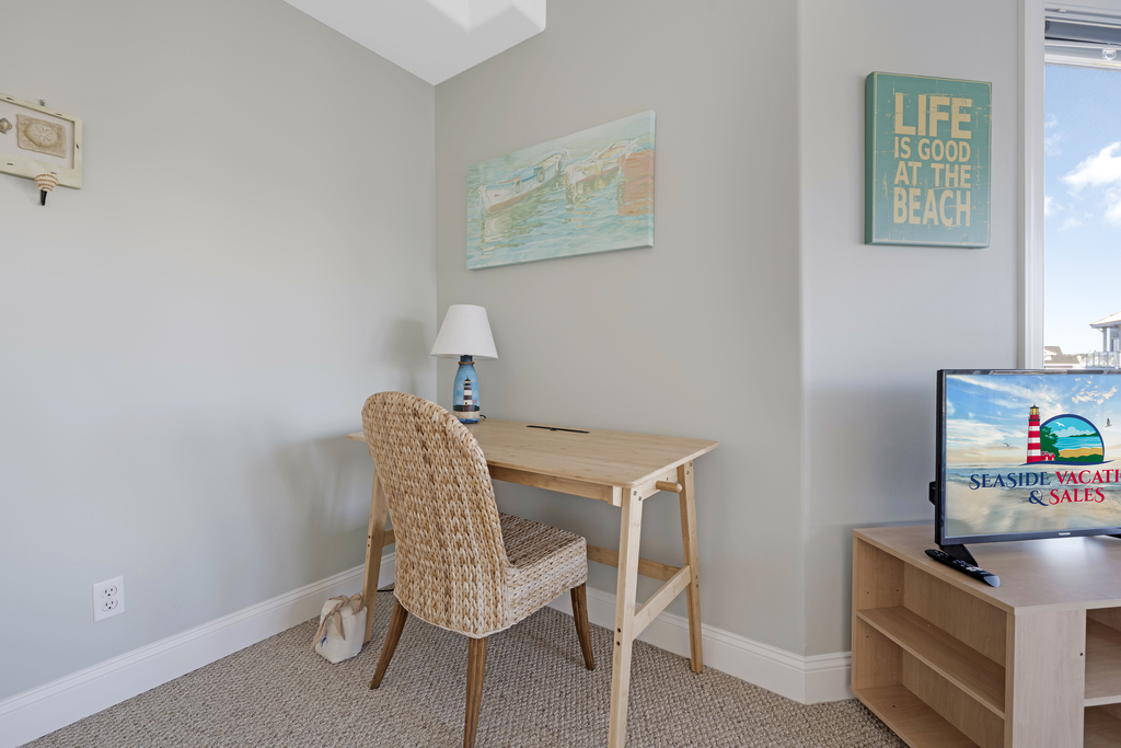 Catch up on a few emails, or get some schoolwork done, but only if you must!