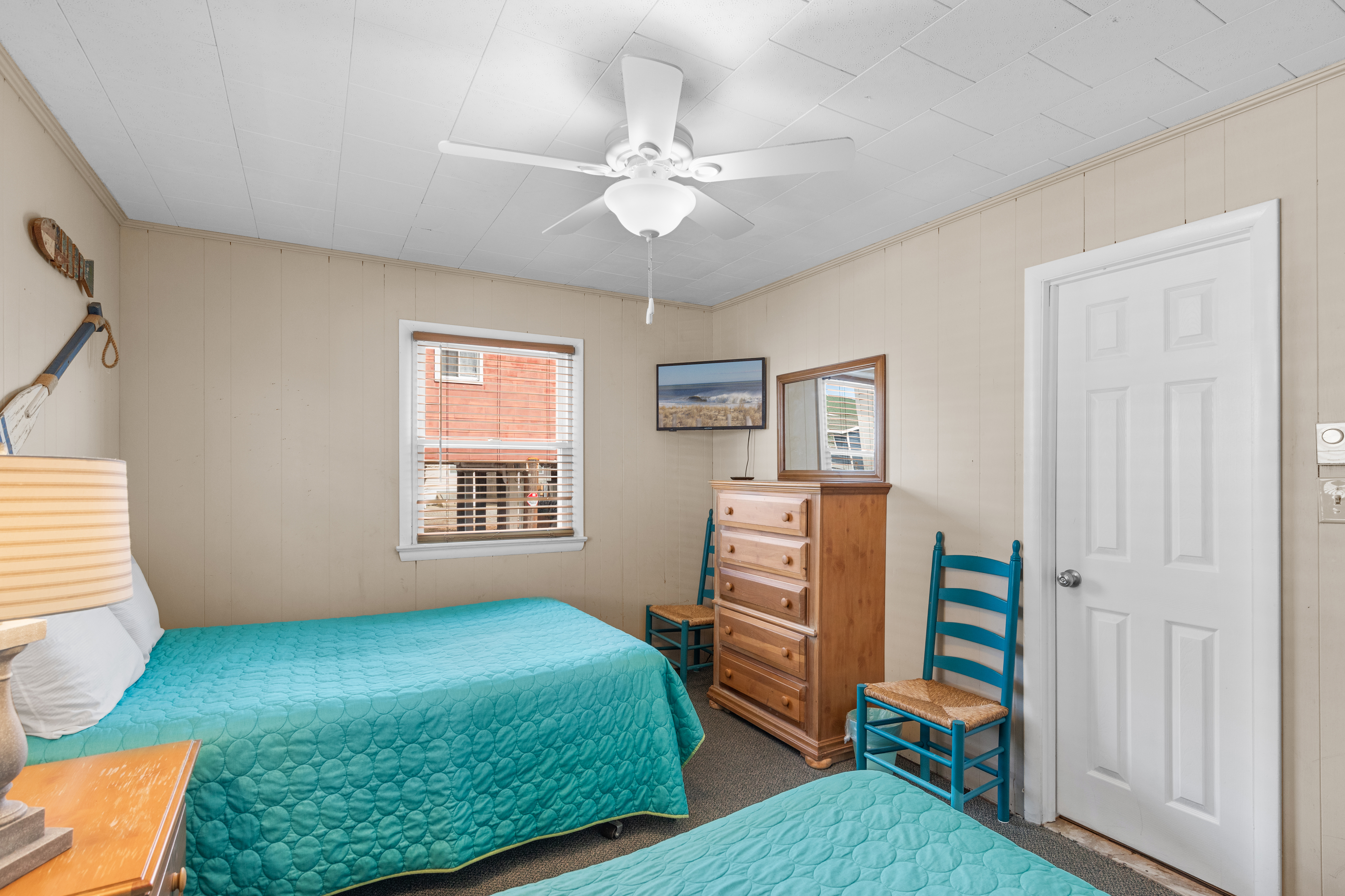 You'll love watching your Favorite Shows on the Flat Screen TV!