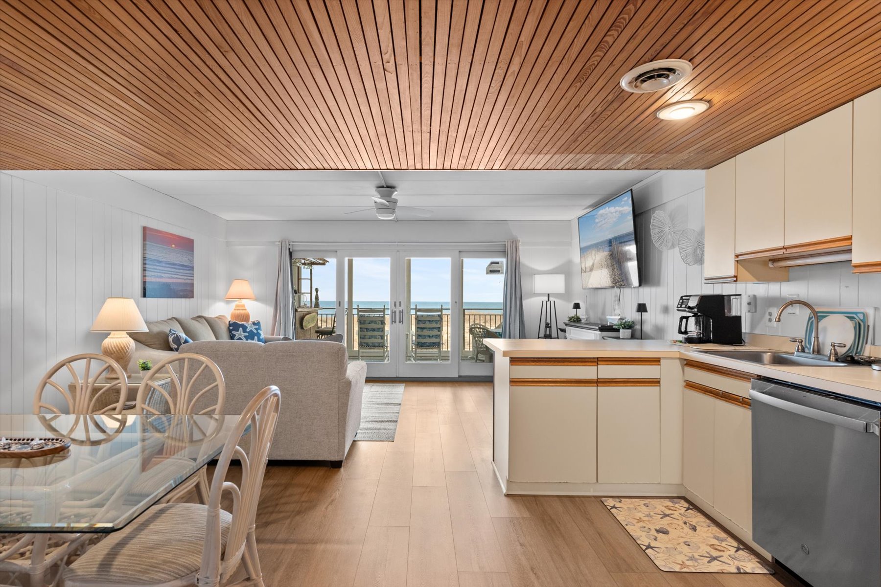 All the comforts of home, including laundry!