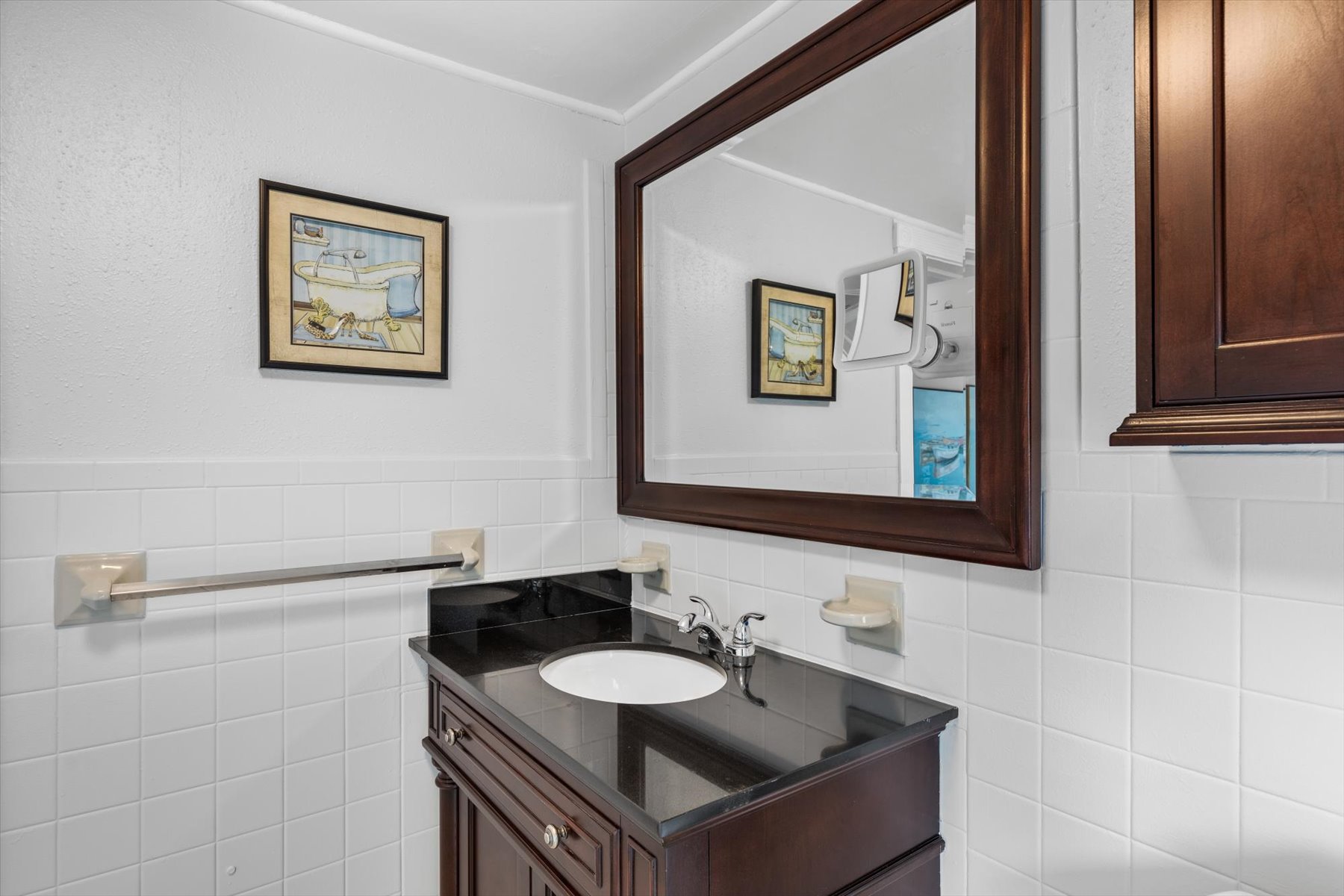 Full Bath 2 is located upstairs and so elegant.