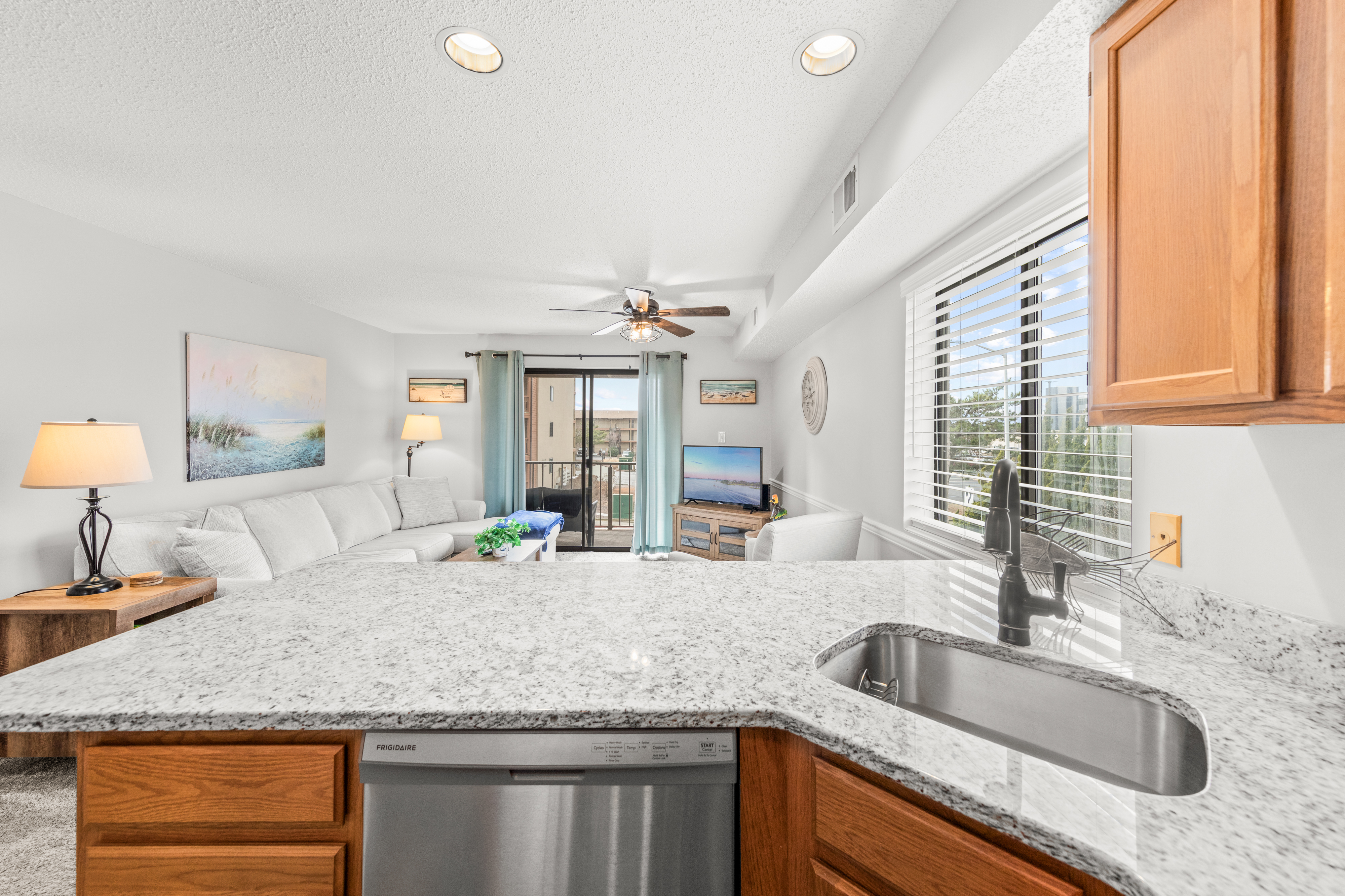 Open layout is perfect for spending time together.