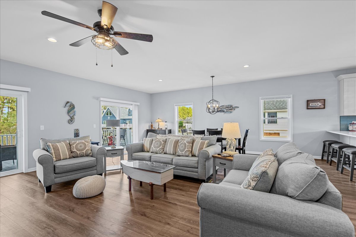 Relax in the Living Area with Flat Screen TV and Free WiFi.