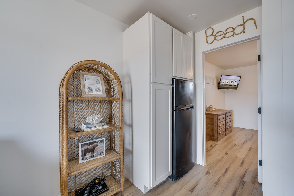 Looking down the Hall towards the Bedroom.