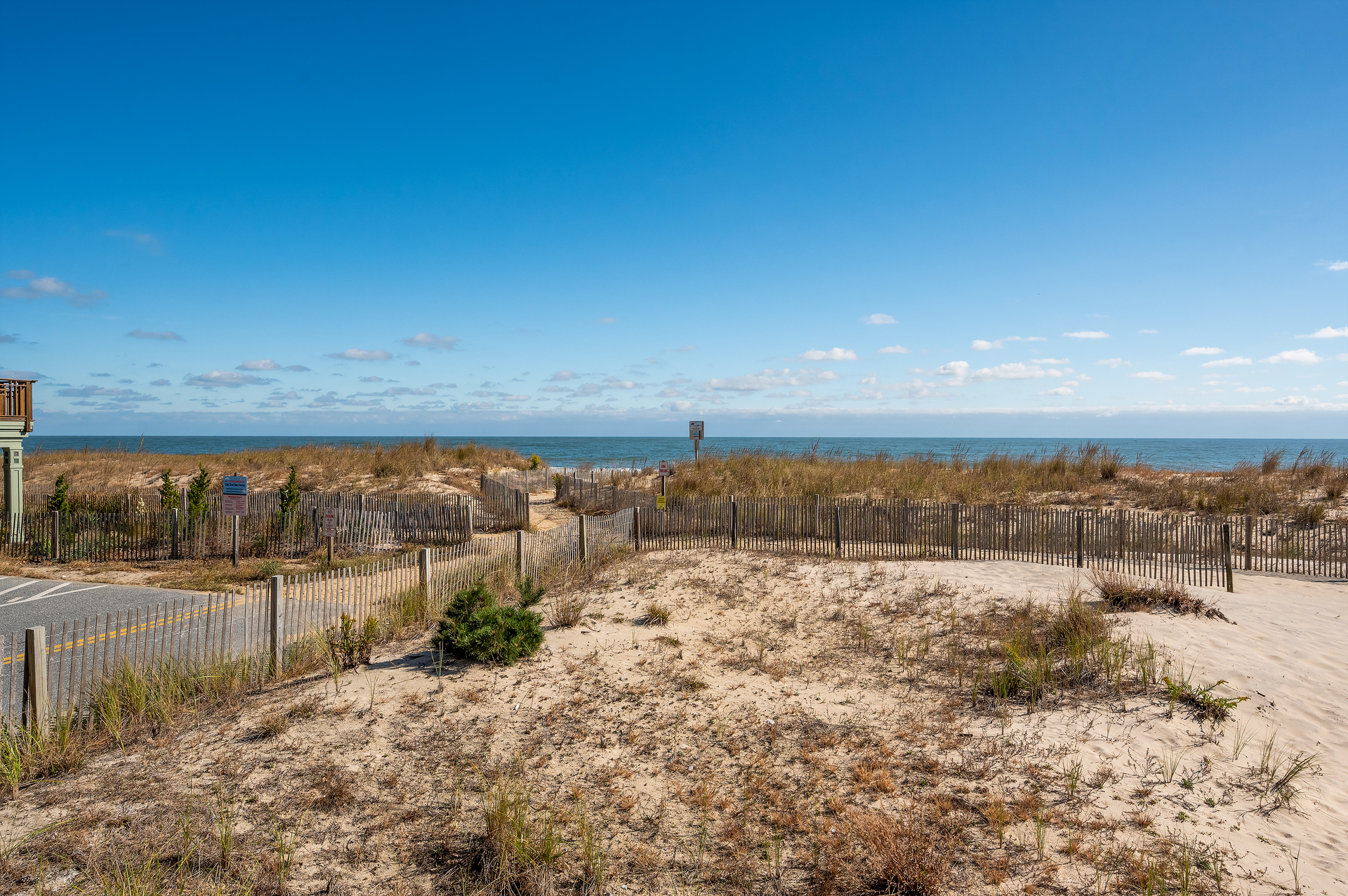 Sweeping views of the Ocean City beach