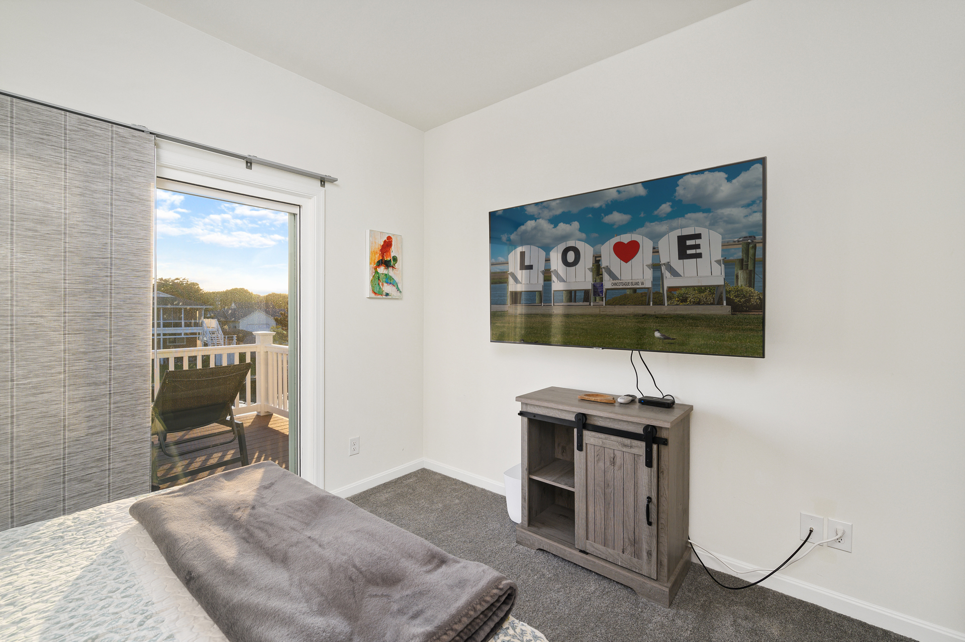 Bedroom 2 also serves as an additional TV Room/Den.