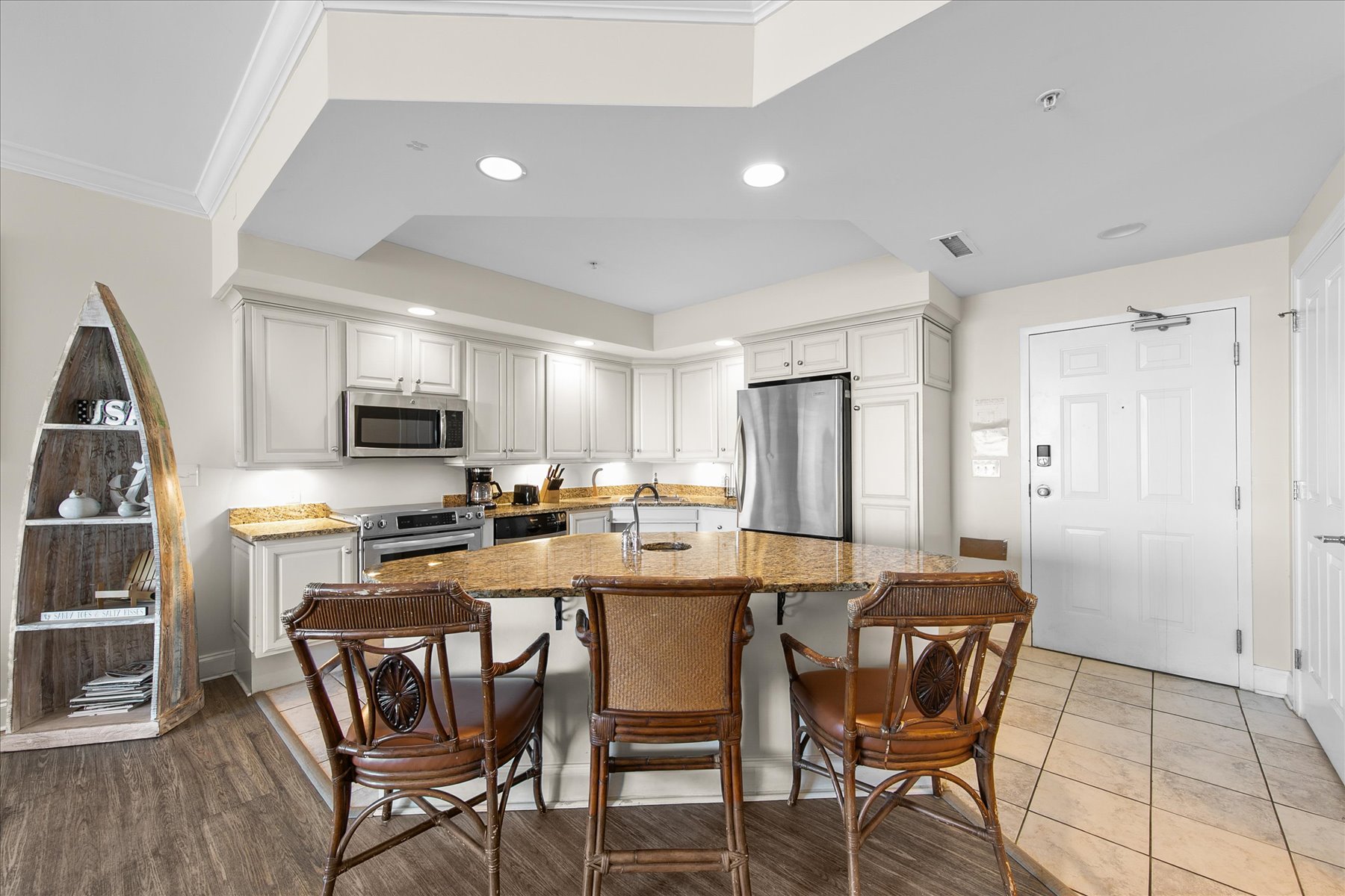 Gather at the bar for coffee and conversation!