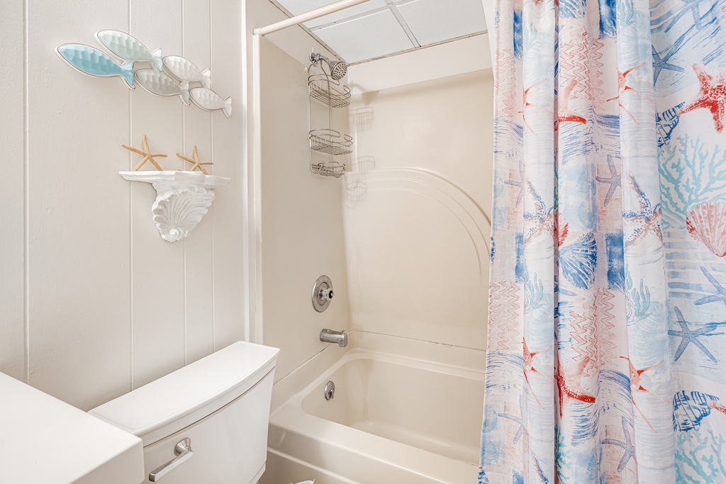Shower and tub combo.