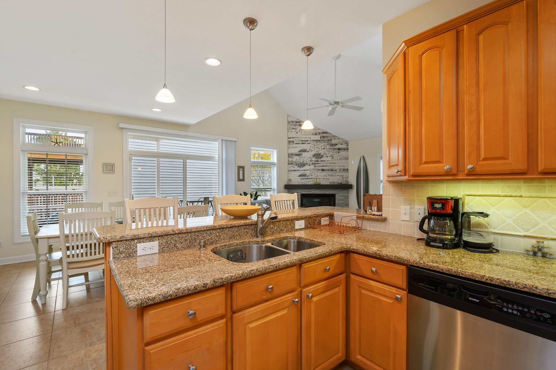 Even while prepping dinner, you'll never feel too far from those who mean the most