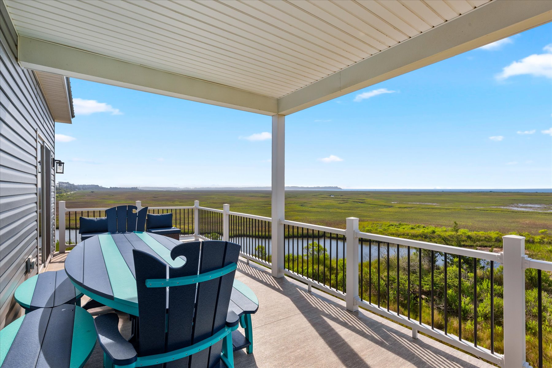 Top Level Deck is beautifully furnished.