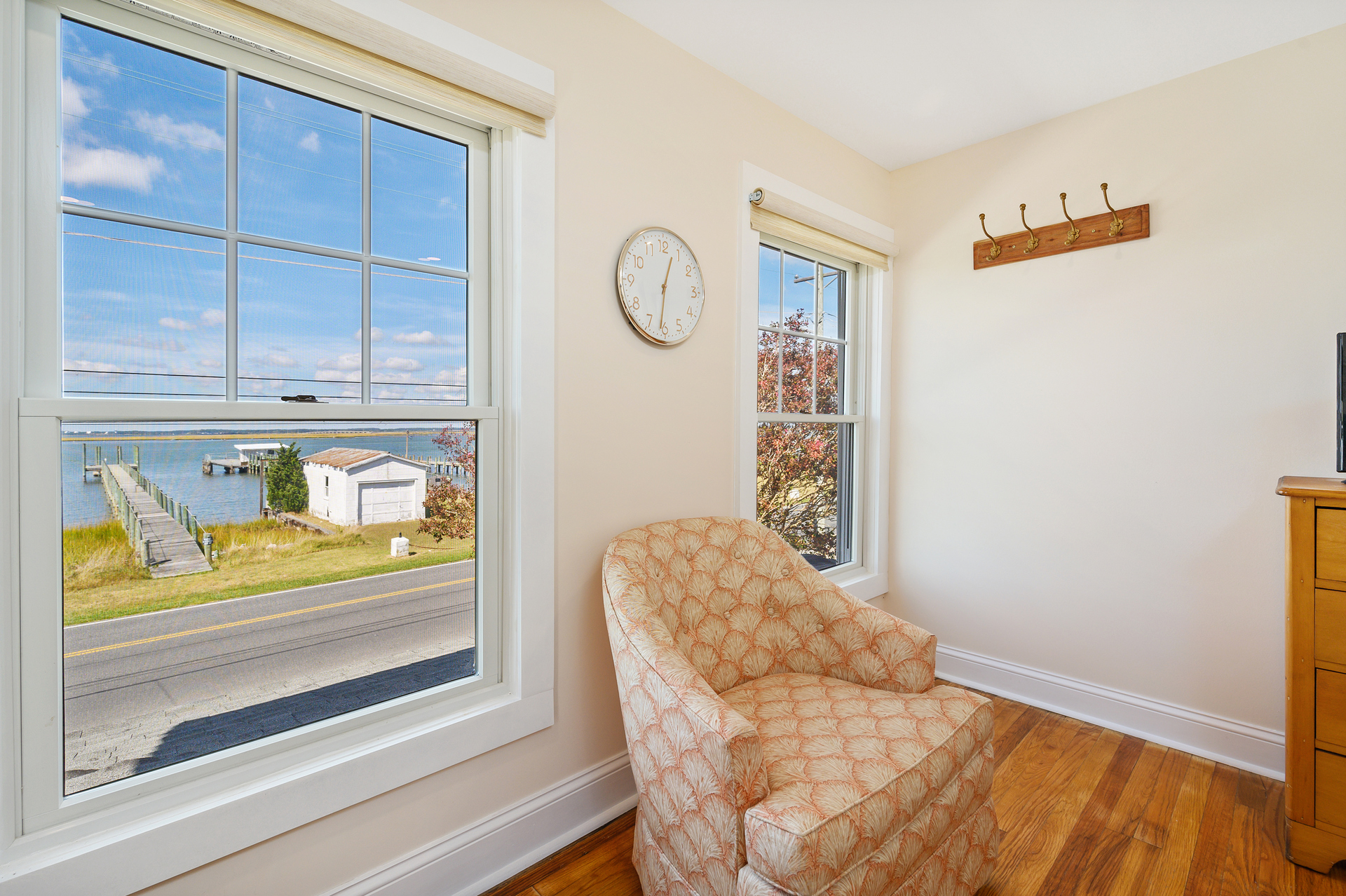 Pretty Views of the Chincoteague Bay from Bedroom 2.