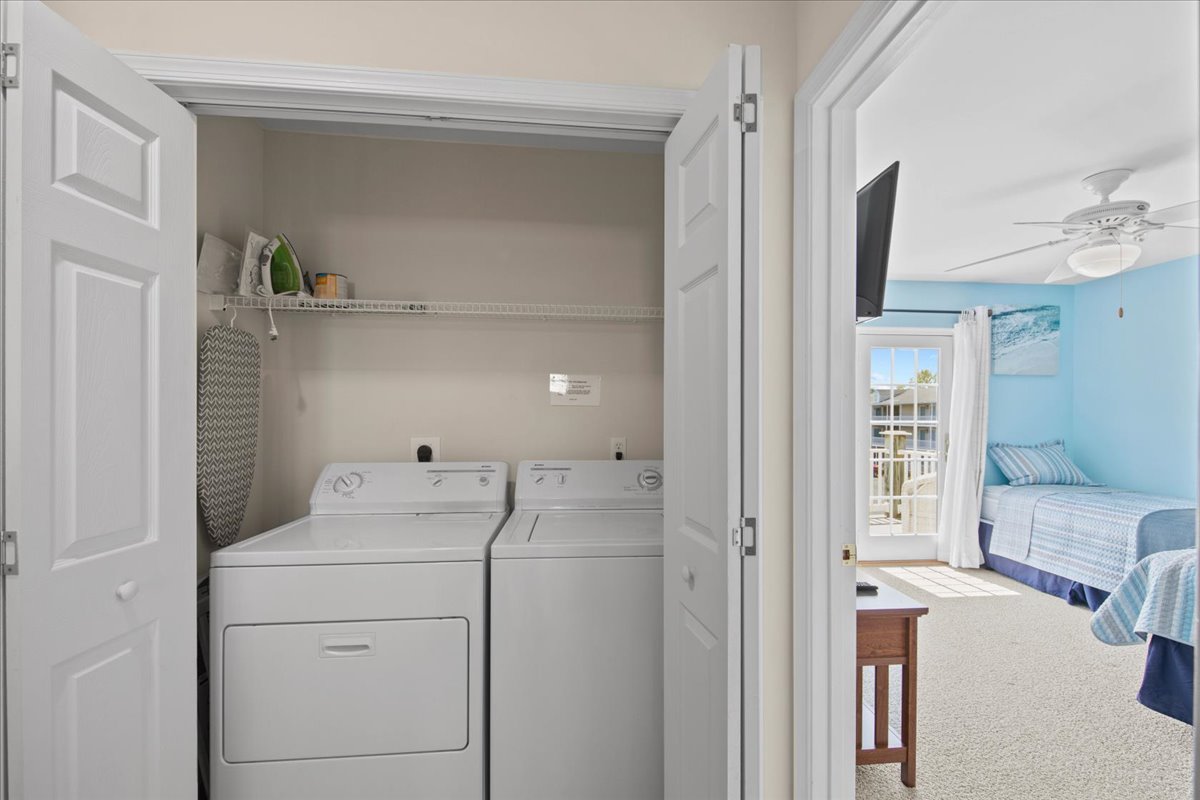 Full Size Washer and Dryer upstairs for your convenience.