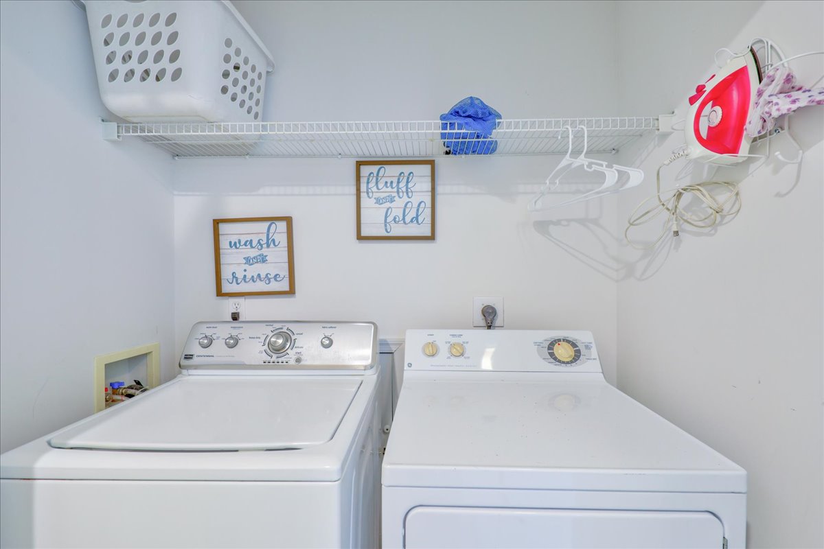 Full Size Washer and Dryer for your convenience.