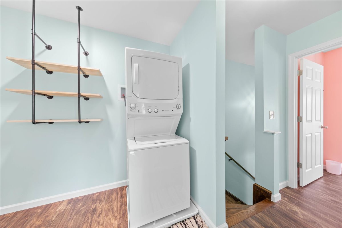 Convenient Washer and Dryer.