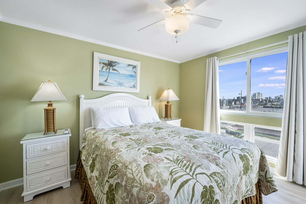 Primary Bedroom offers a plush queen bed!