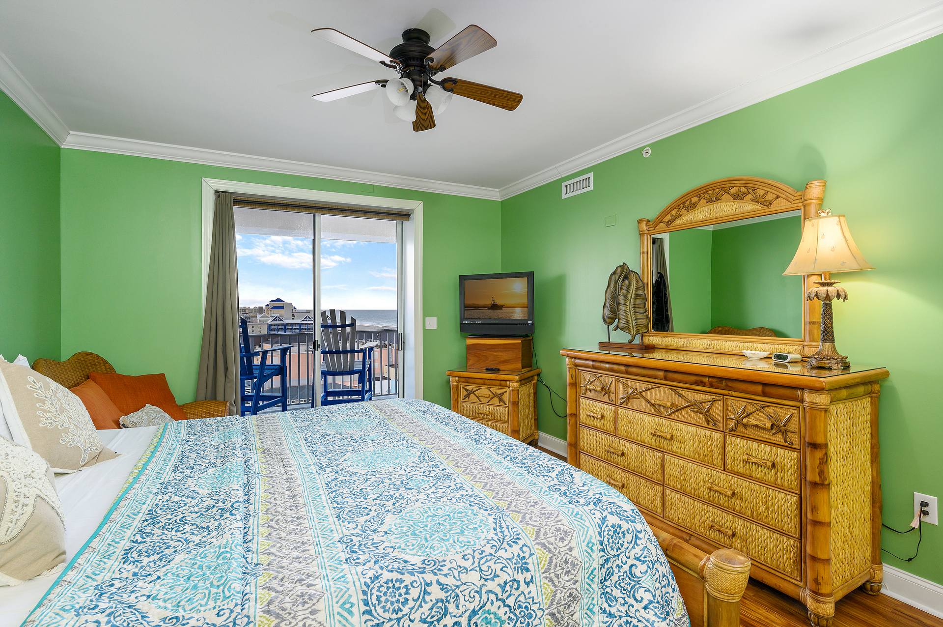 The Primary suite at the end of the hall is a beautiful and Quiet Retreat!