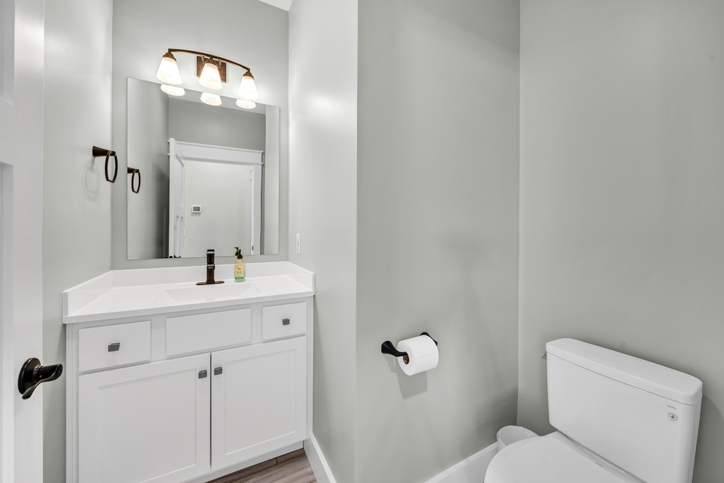 Convenient Half Bath just off Living Area.