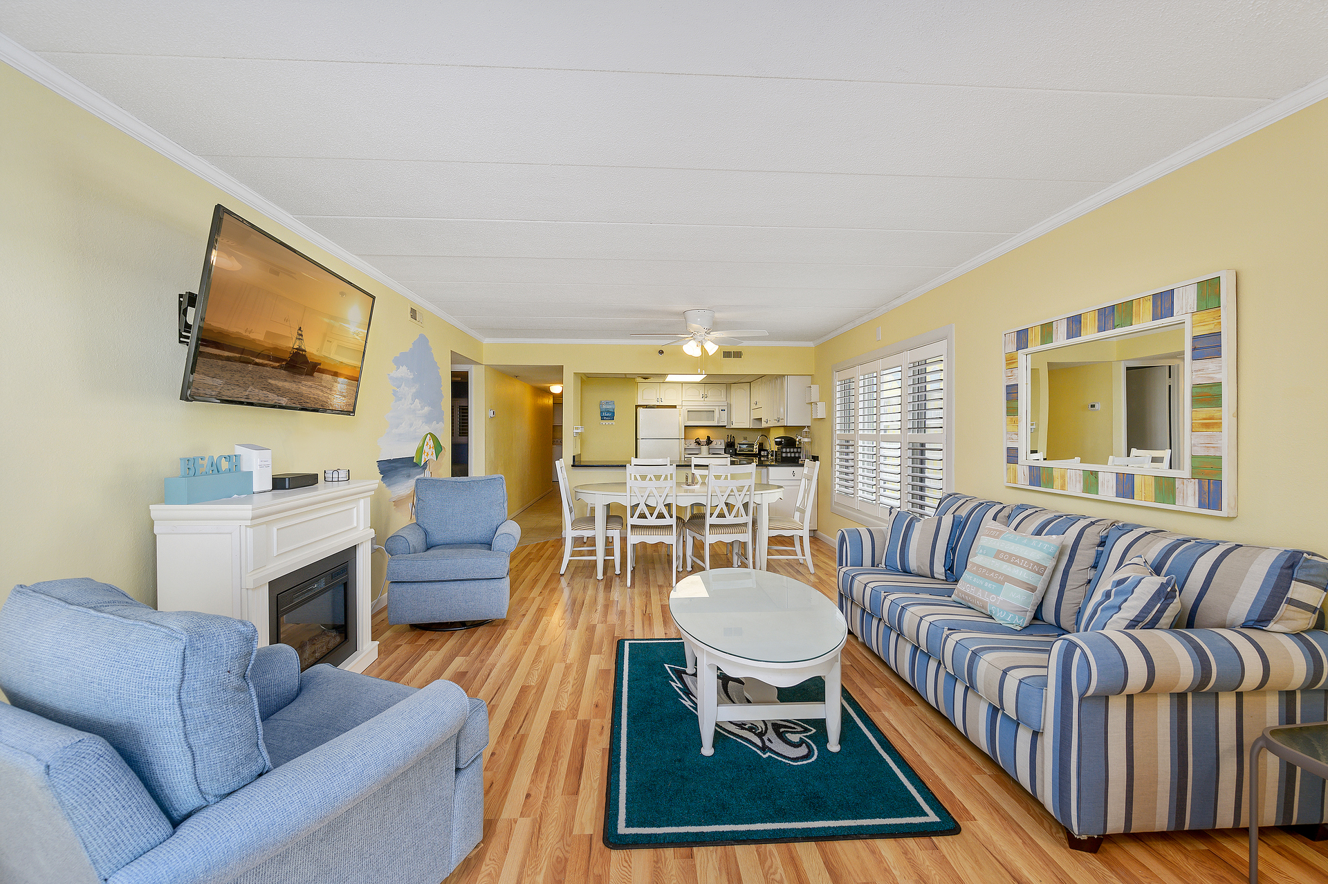 An open floor plan means you're always surrounded by loved ones