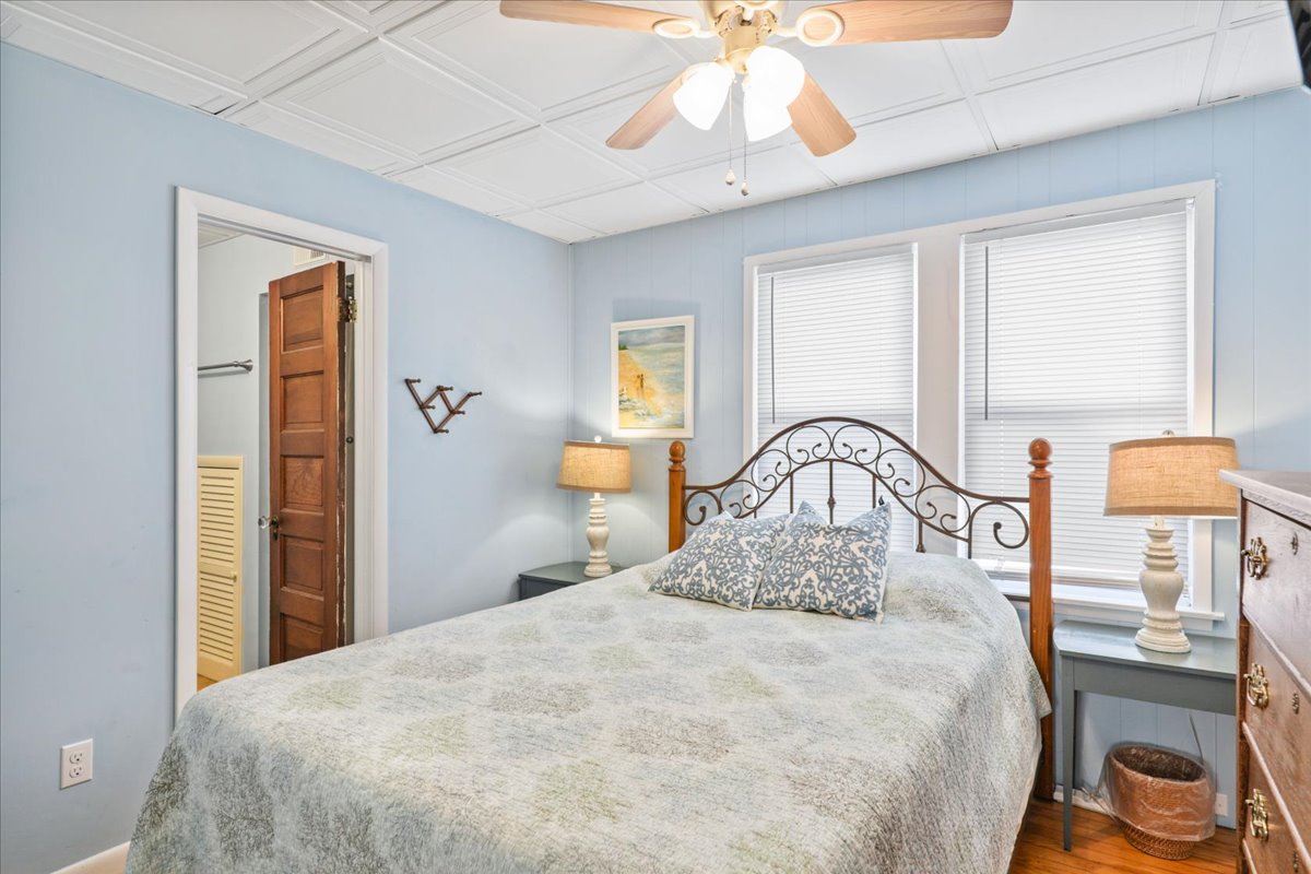 Also on the 1st Floor is Bedroom 1 with a comfy Queen Bed.