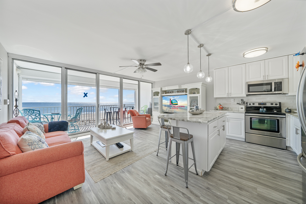 You'll appreciate the home's open living and dining areas!