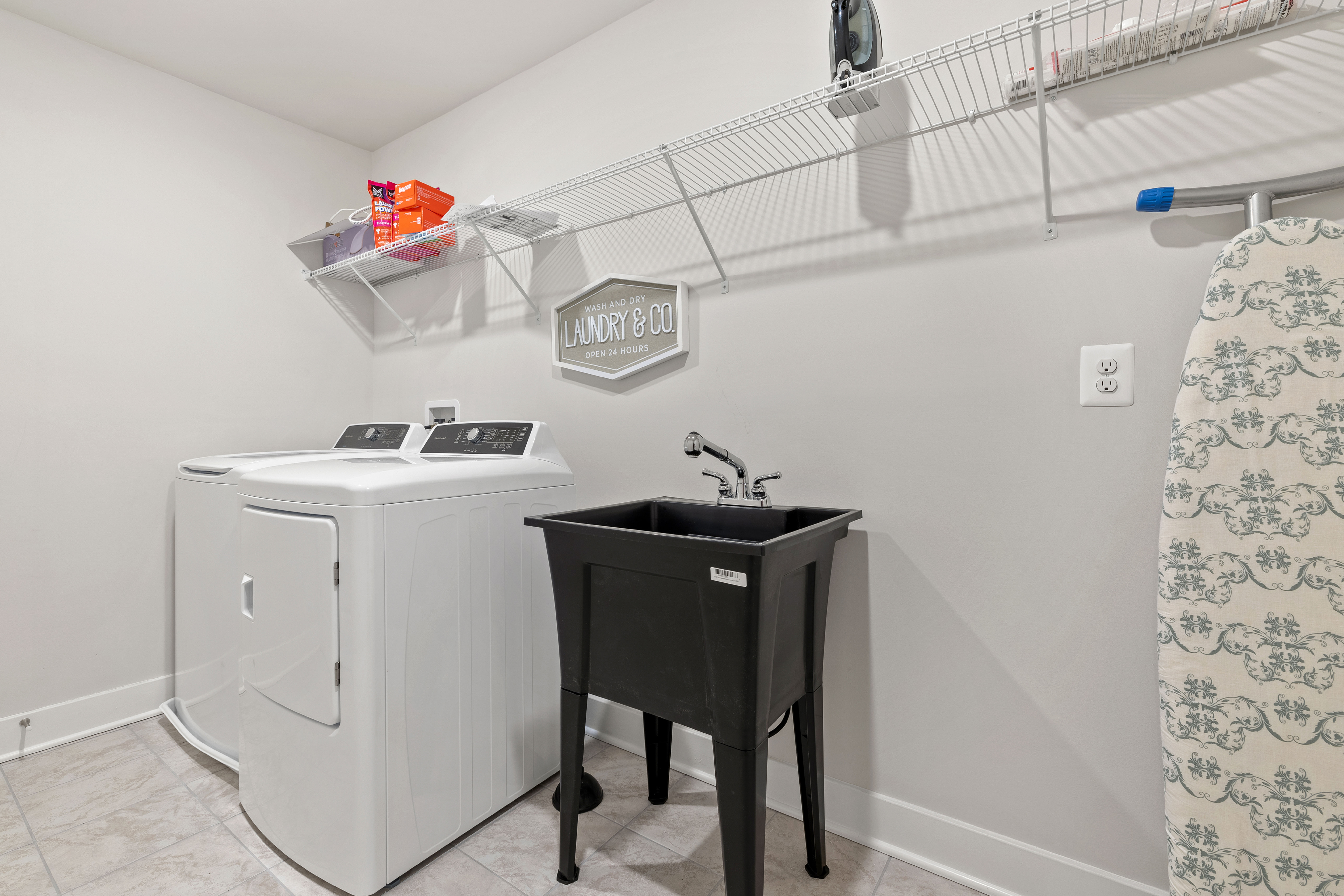 The 4th floor also offers a laundry room available for your use!