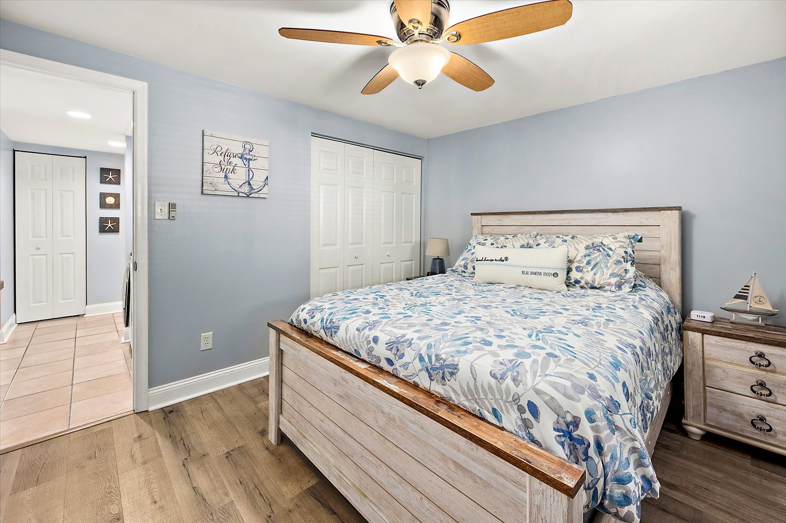A cozy and welcoming retreat designed to give your guests a comfortable and restful night's sleep.