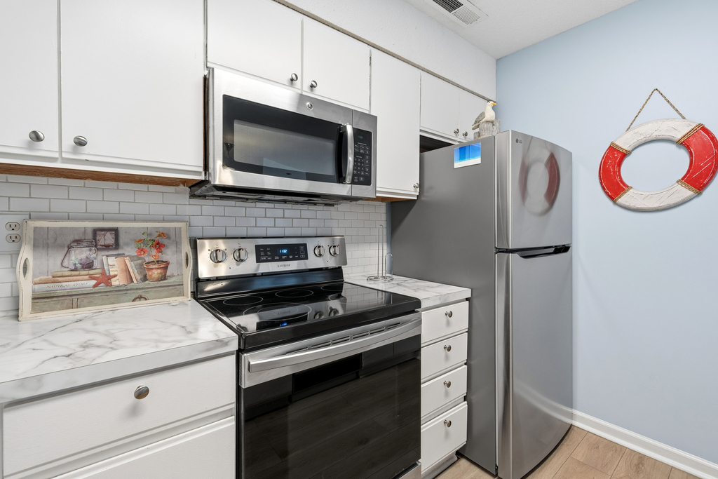 Enjoy the stainless steel appliances!
