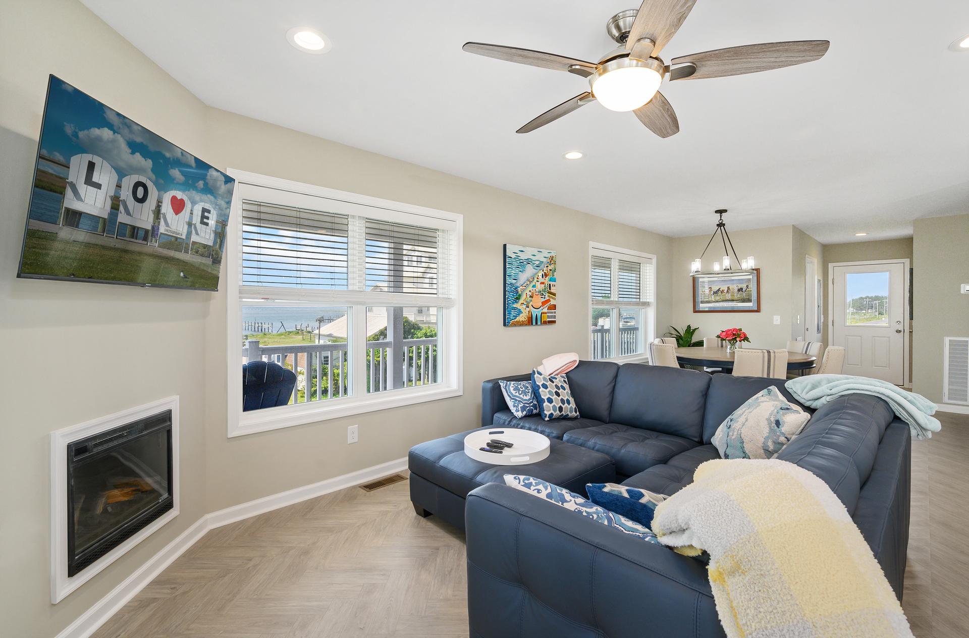 Adorned in Colors of Sand and Sea.