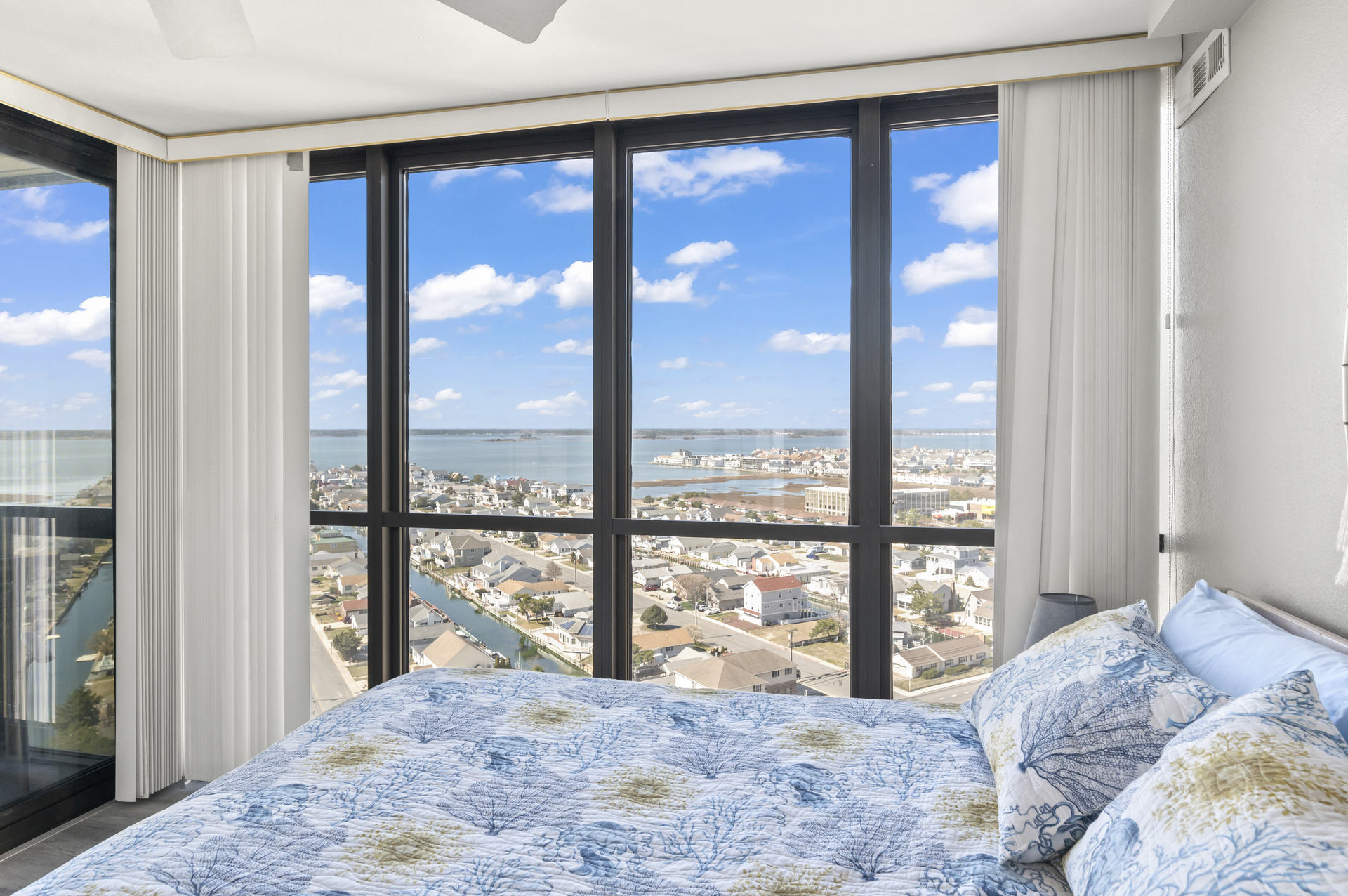 With Views like this, you'll never want to leave the Cozy Queen Bed.
