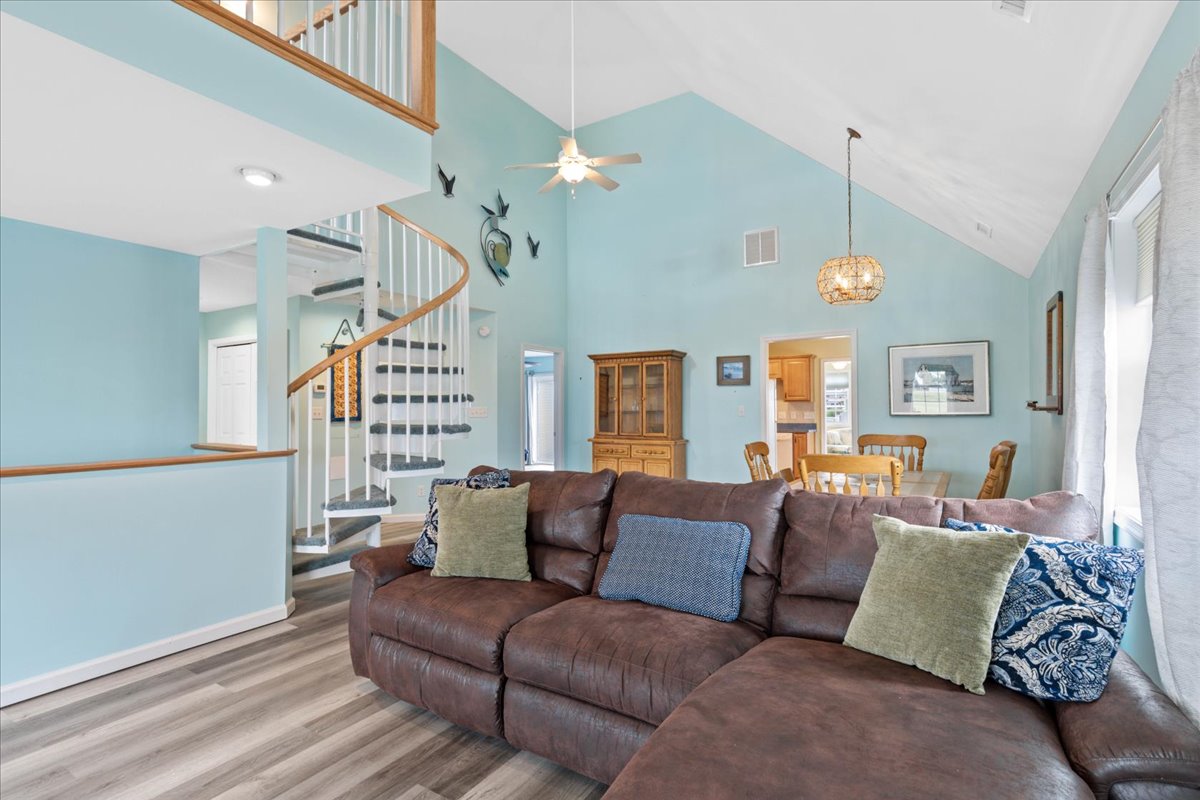 Relax in the Living Area and enjoy Flat Screen Streaming Only TV and Free WiFi.