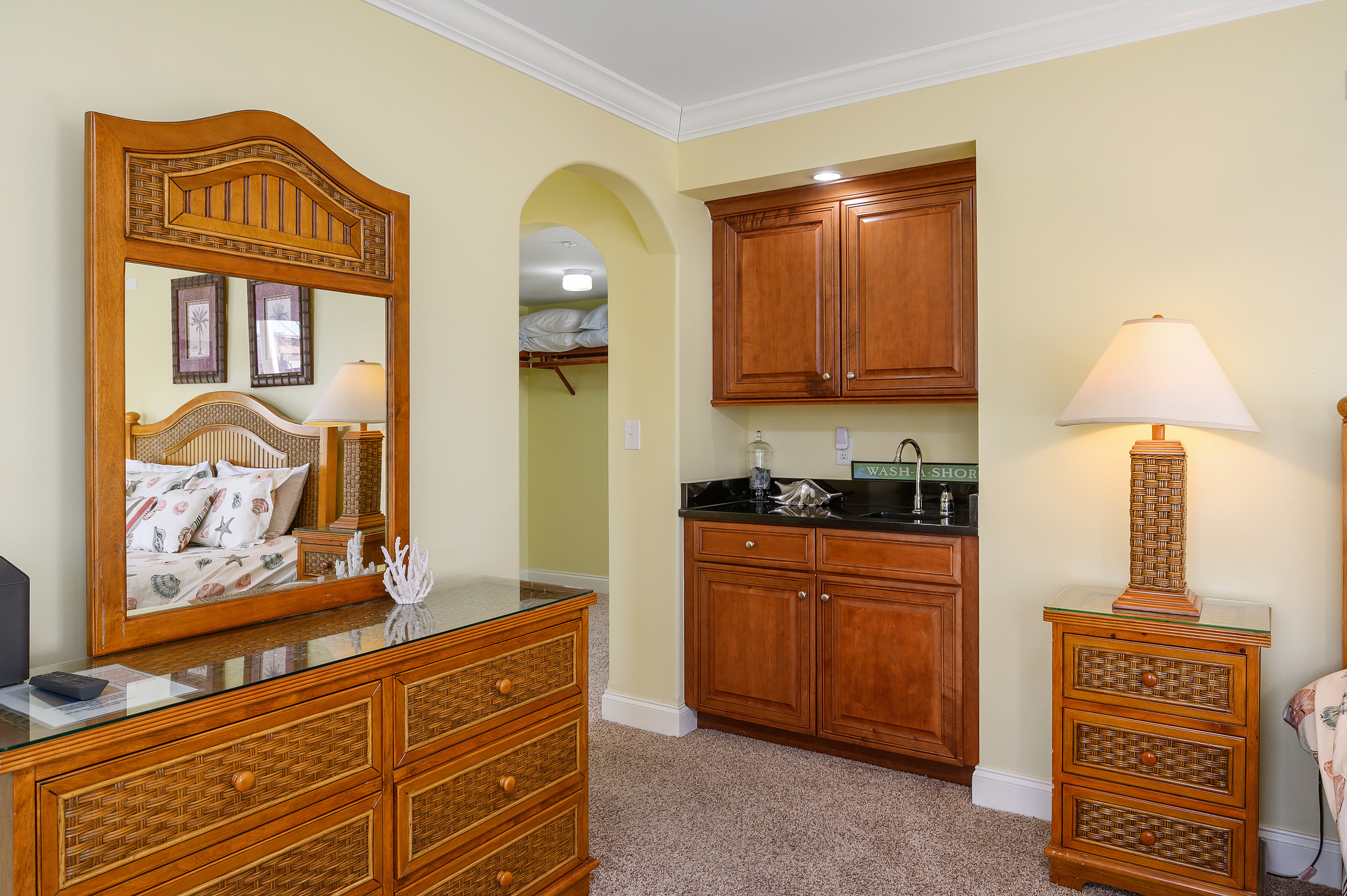 Don't forget about the Wet-Bar right in your room in the Primary Suite
