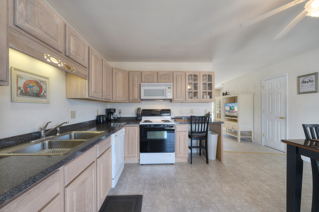Spacious Kitchen with all the comforts of home.