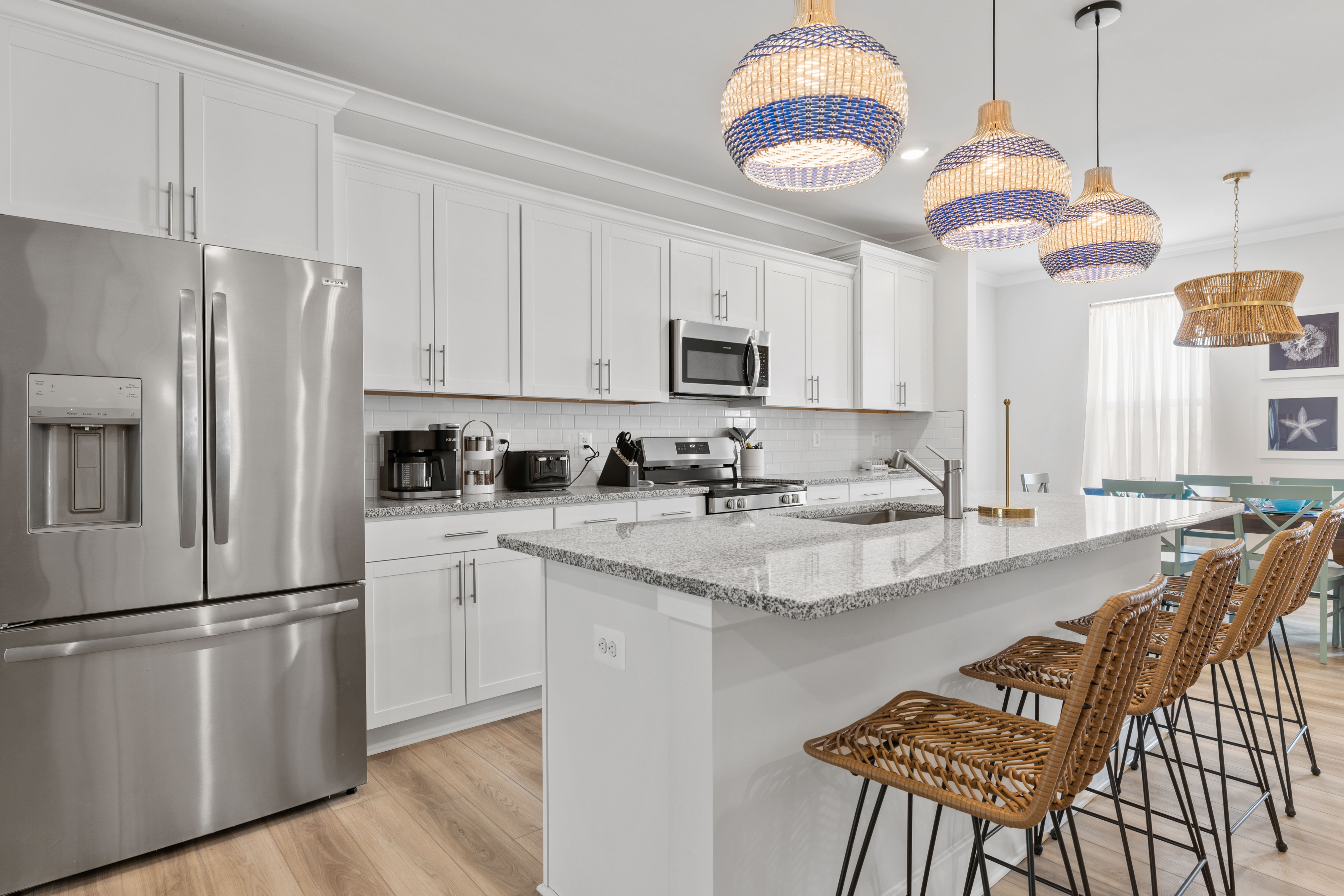 This sleek and stylish kitchen is every chef of the family's dream!