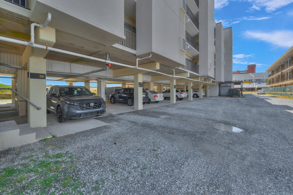 Designated Parking beneath the building