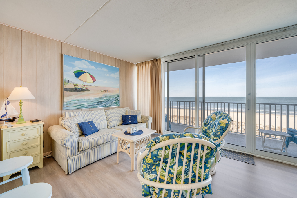 The bright Living Area is welcoming after a fun-filled day on the Beach.
