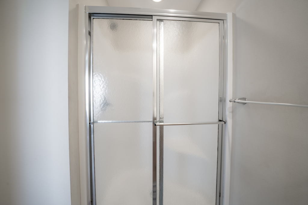 With a Spacious Walk-in Shower.