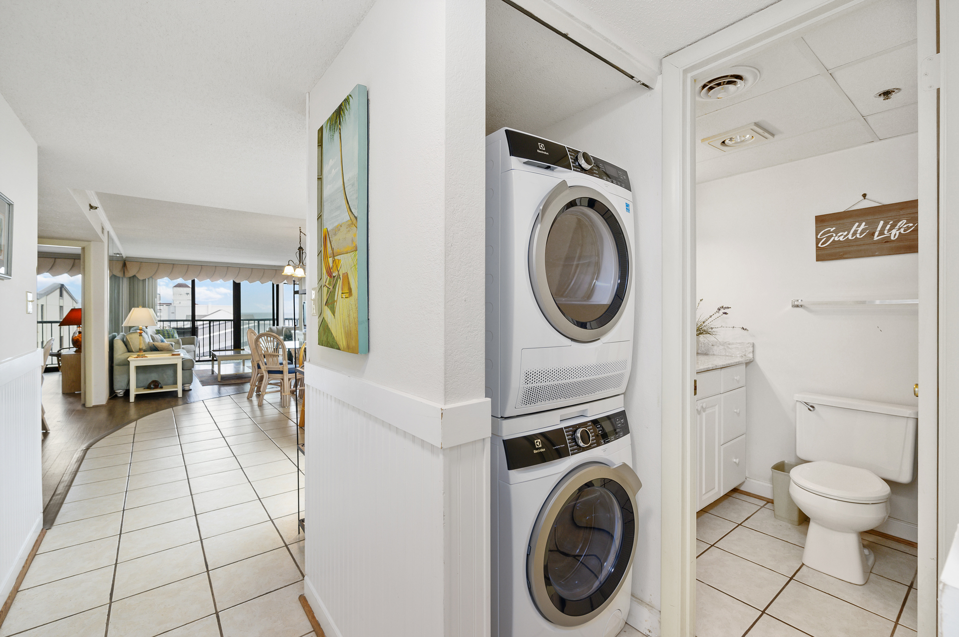 The Washer and Dryer help to offer all the comforts of home