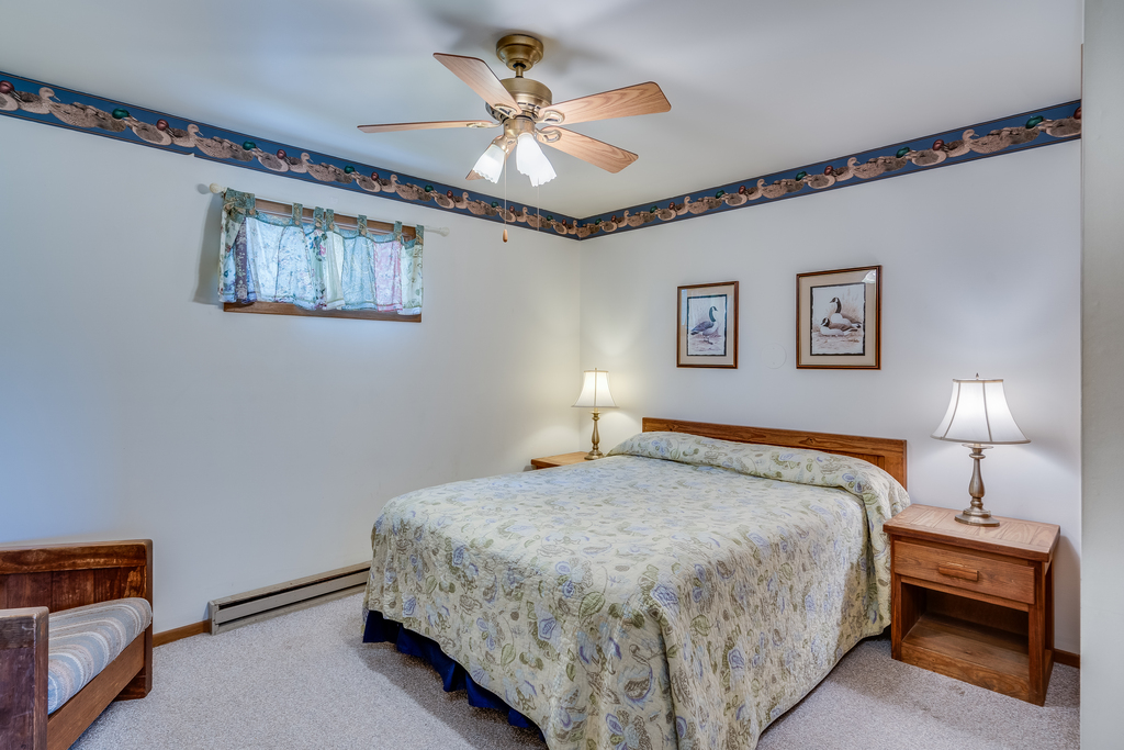 Private Queen Bed in the Master Bedroom