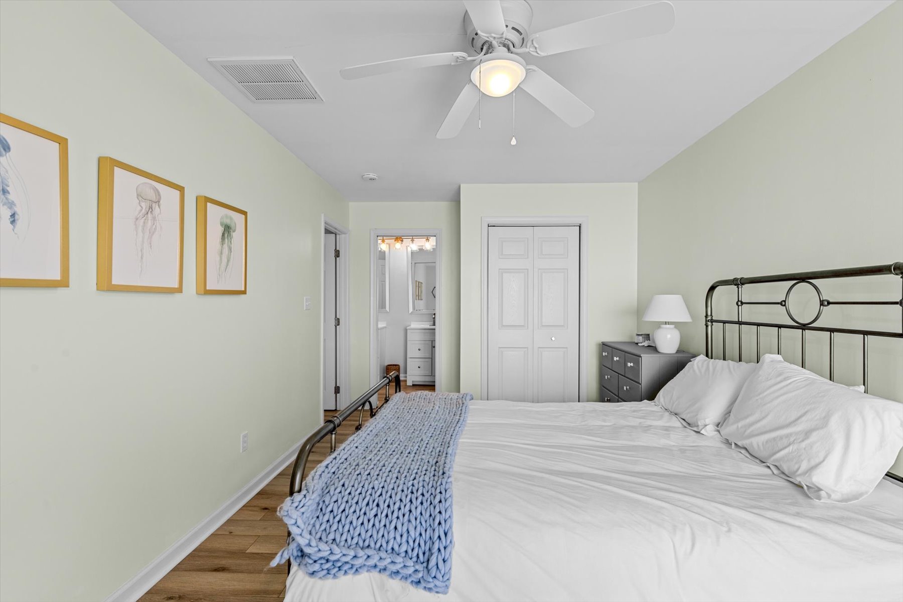 Access to Full Bath from Bedroom 1 and from the hall.