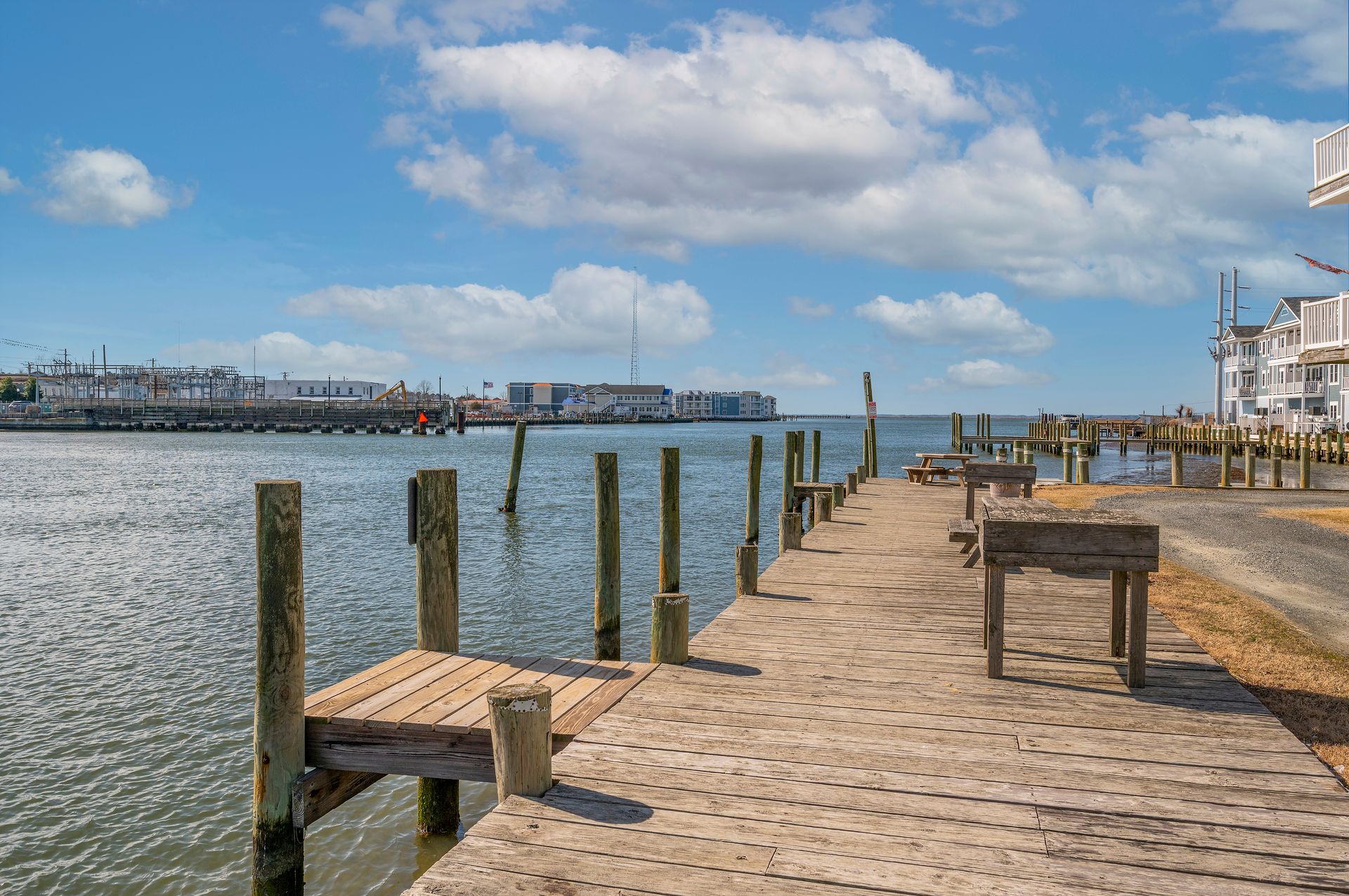 Community Dock is perfect for sunning, fishing, and crabbing.