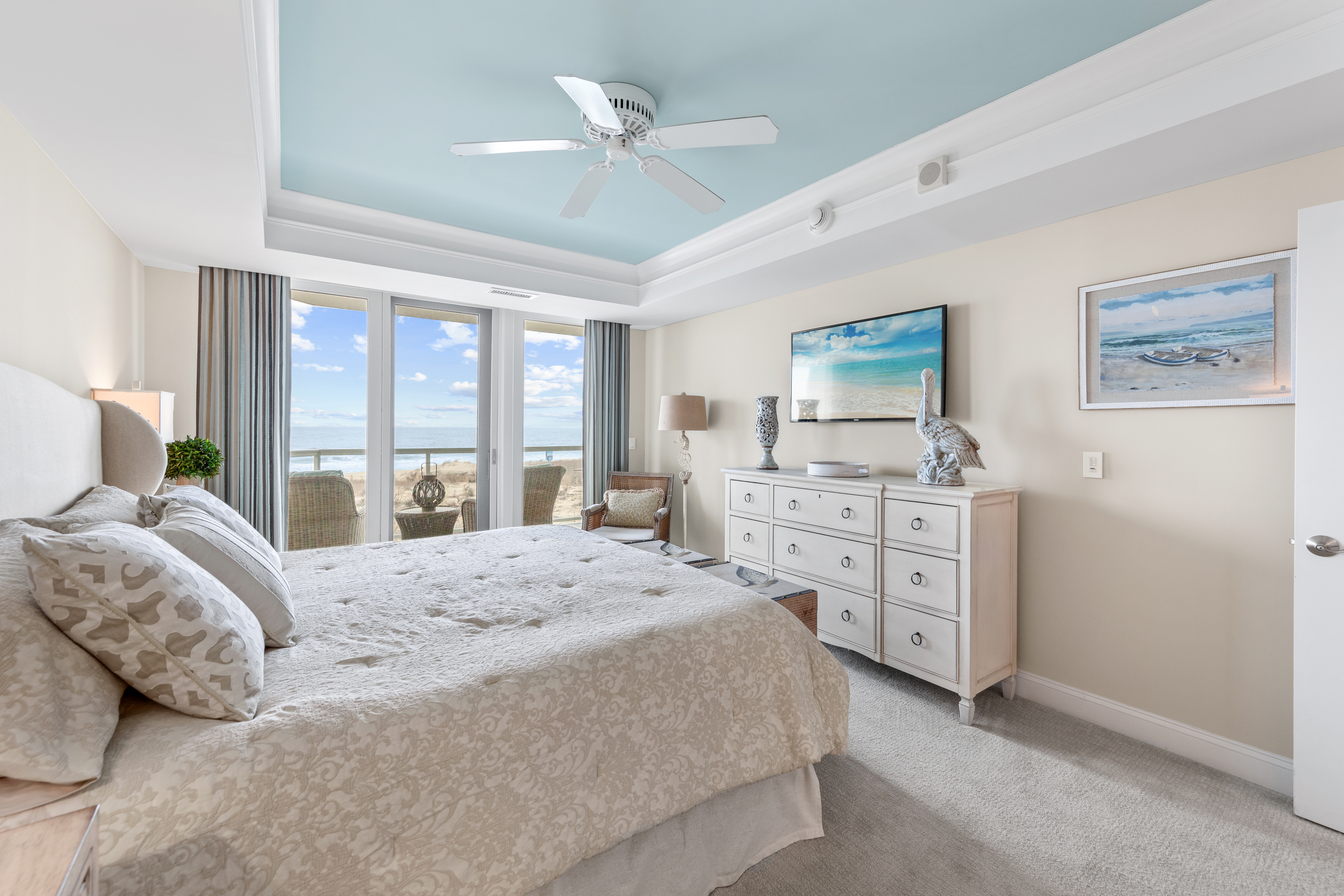 Slip out to enjoy stunning views with private balcony access.