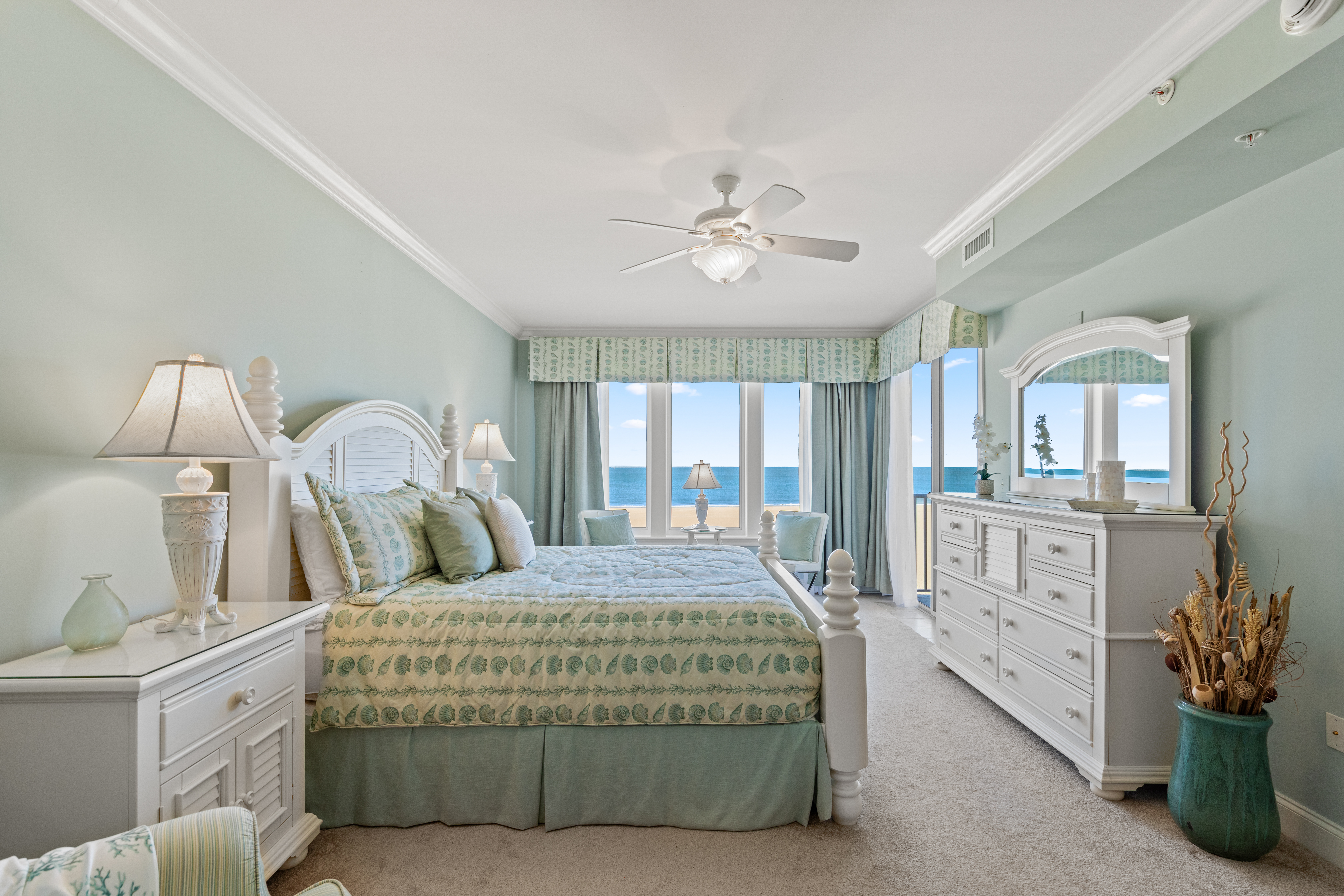The Primary Suite gives you Spa-like vibes with Gorgeous Beach views