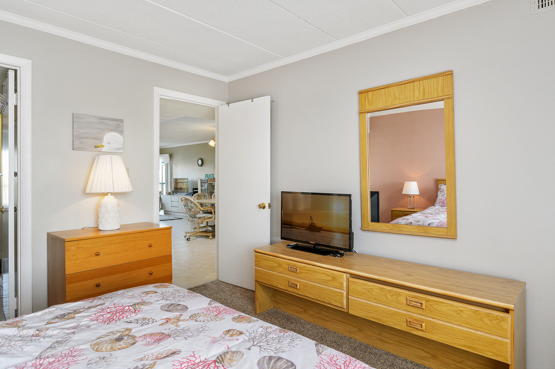 Relax and enjoy a movie in bed when you need a little quiet time