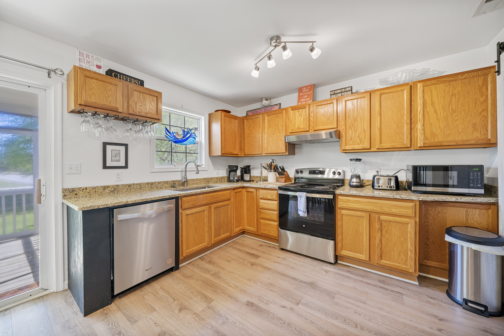 Well-Stocked Kitchen has all the comforts of home.