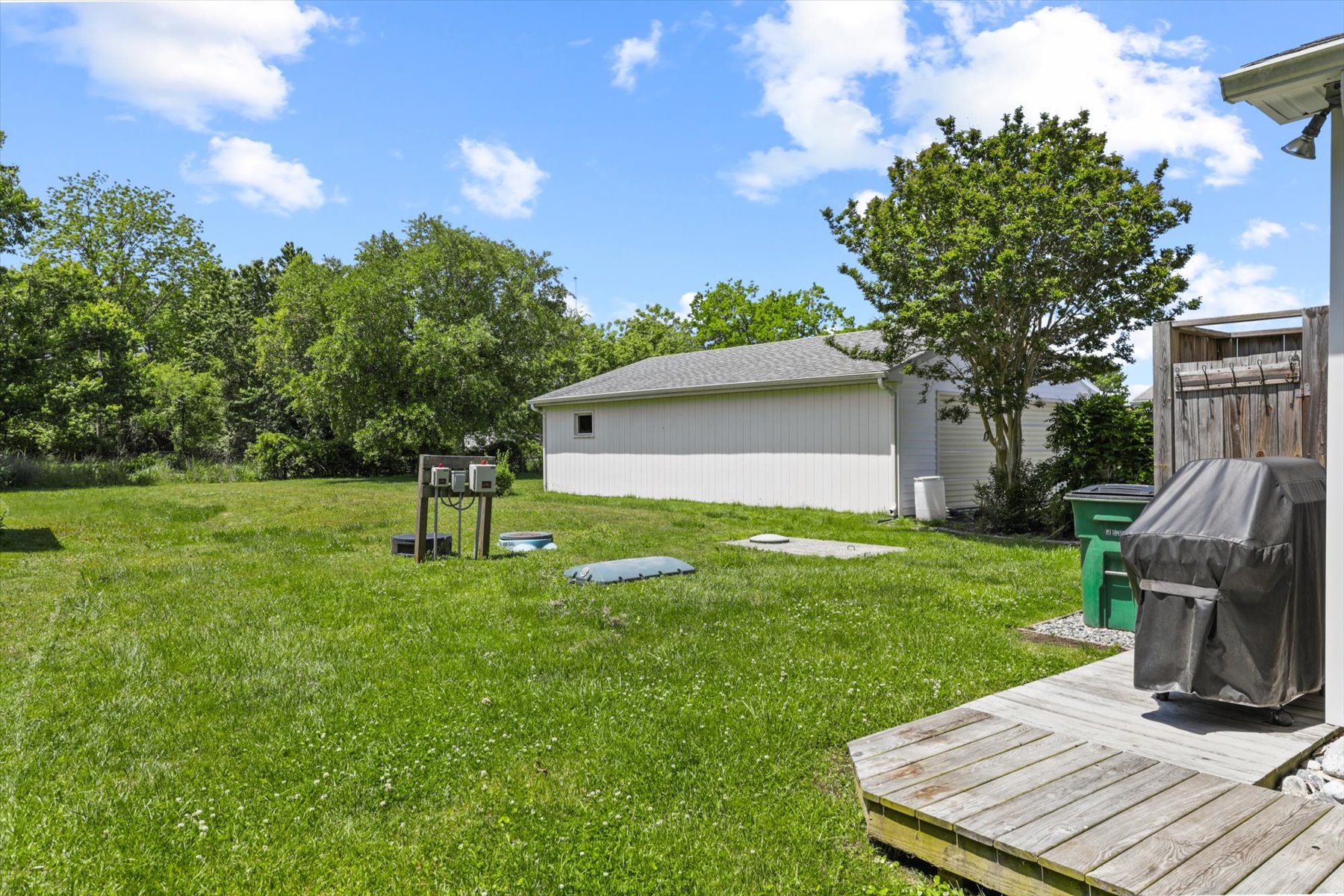 Precious Time's backyard.