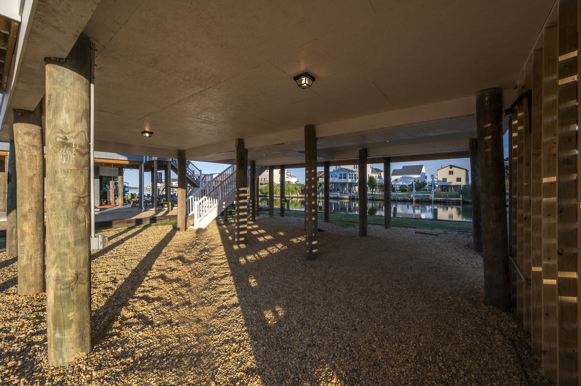 Store your Water Toys under the house!