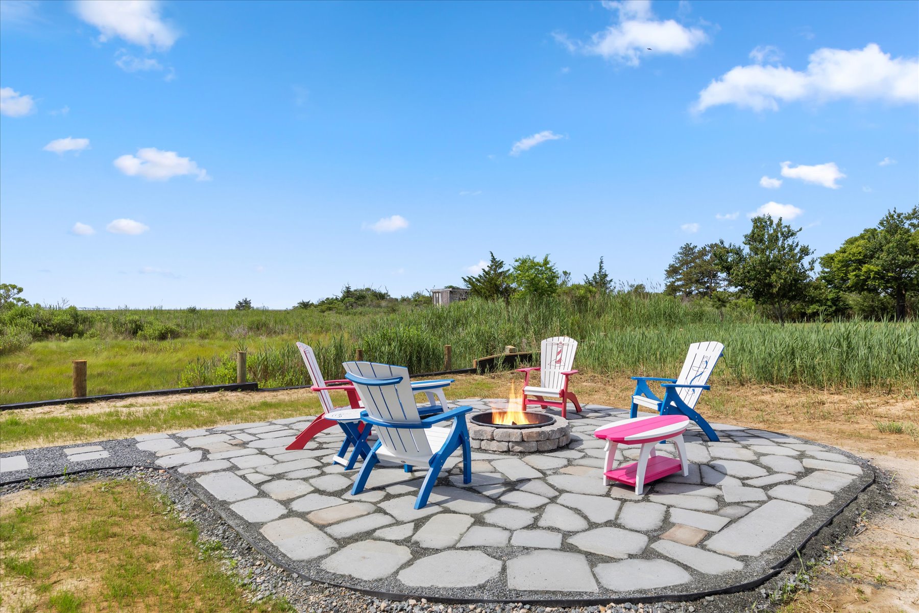 Share stories of the day's adventures around the Fire Pit.