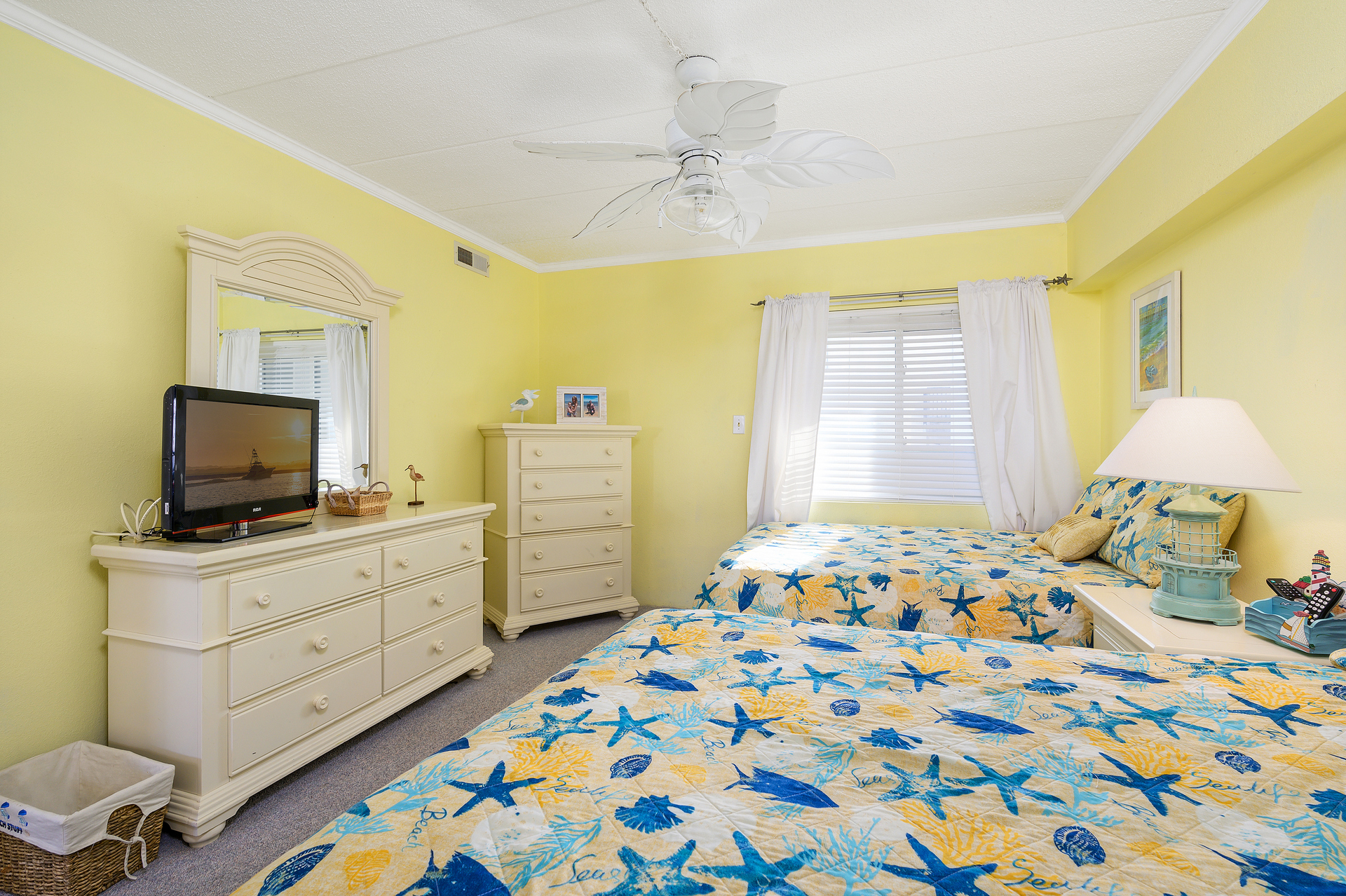 Bedroom 2 is a bright hiatus, perfect for starting each day off with a smile