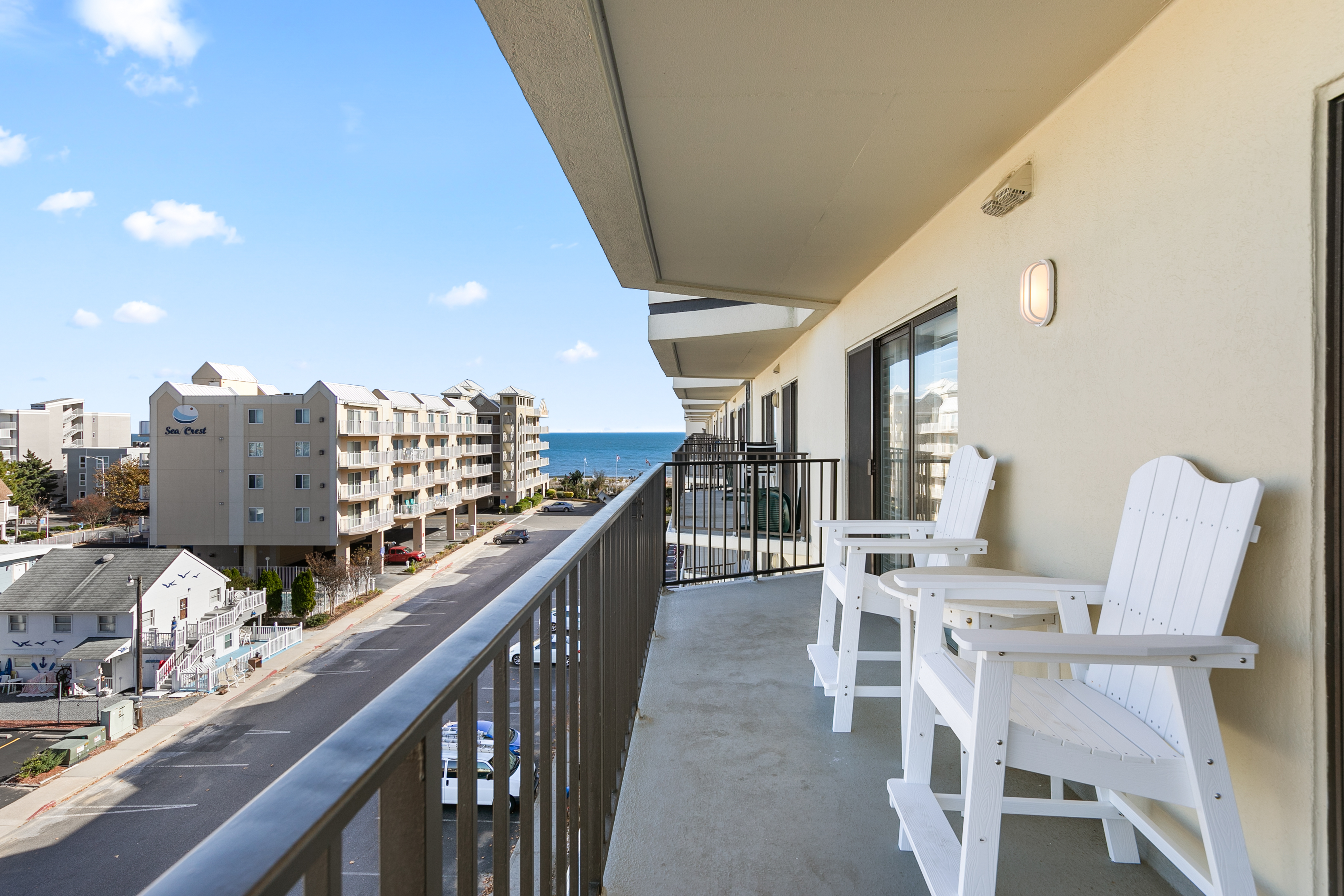 Just imaging beginning each day of Vacation on the large Private Balcony!