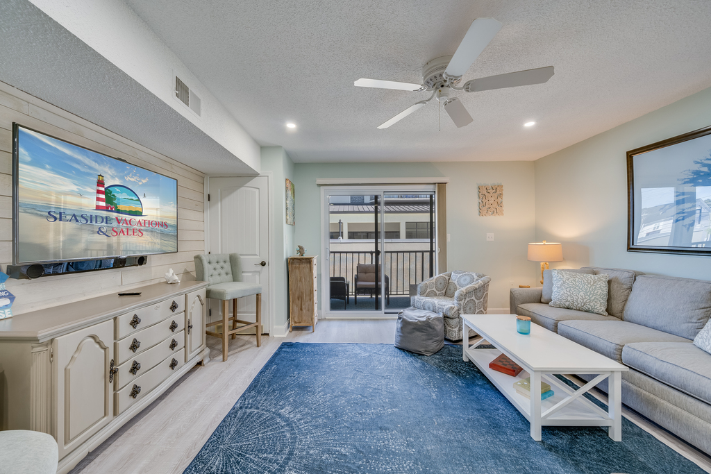 Enjoy the natural light that spills in from the Balcony.